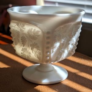 Westmoreland paneled Grape Milk Glass